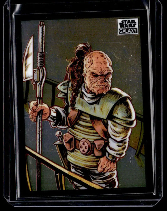 Weequay warrior trading card from 2022 Topps Chrome Star Wars Galaxy #94