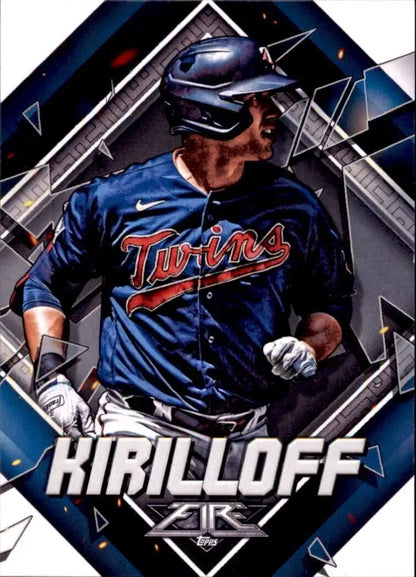 Alex Kirilloff Minnesota Twins MLB baseball card from 2022 Topps Fire #42