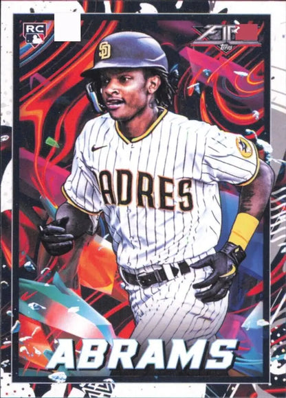 2022 Topps Fire CJ Abrams Rookie San Diego Padres MLB Baseball Card #79