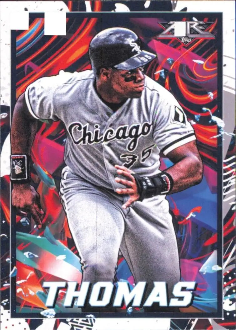 Frank Thomas Chicago White Sox baseball card from 2022 Topps Fire #188