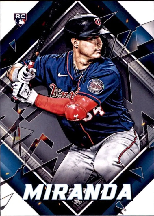 Jose Miranda Rookie card from 2022 Topps Fire Minnesota Twins MLB Baseball #160