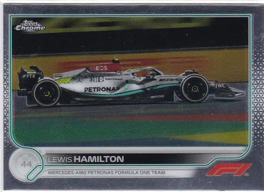 Formula One racing car with Petronas sponsorship featuring Lewis Hamilton Mercedes on track