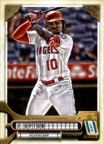 Original gloss Topps Gypsy Queen baseball card featuring Justin Upton Angels