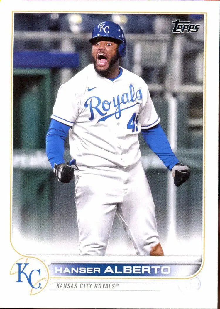 Hanser Alberto baseball card from 2022 Topps Kansas City Royals MLB #53 Base