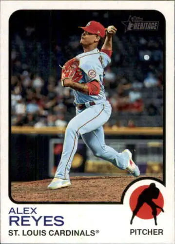 Alex Reyes baseball card 2022 Topps Heritage #103 NM-MT Cardinals original gloss