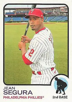 2022 Topps Heritage #117 Jean Segura Philadelphia Phillies MLB baseball card NM-MT