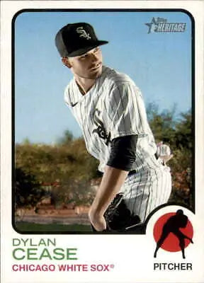 Dylan Cease baseball card 2022 Topps Heritage NM-MT original gloss White Sox