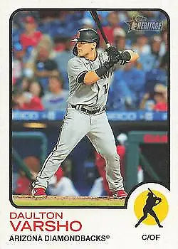 Daulton Varsho Arizona Diamondbacks 2022 Topps Heritage baseball card NM-MT