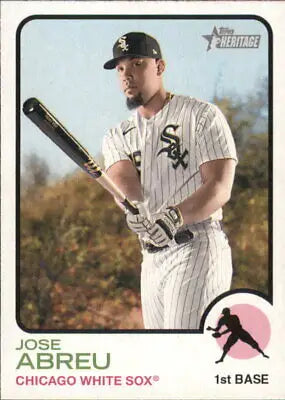 Jose Abreu Chicago White Sox Topps Heritage #84 Baseball Card NM-MT