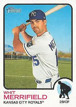 Whit Merrifield Kansas City Royals Topps Heritage 2022 baseball card NM-MT