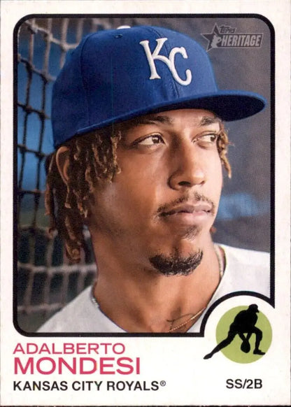 Topps Heritage Adalberto Mondesi Kansas City Royals baseball card for collectors