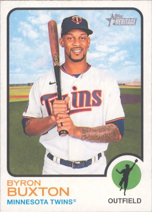 Topps Heritage Byron Buxton Minnesota Twins baseball card #186 for collectors