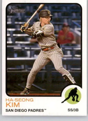 2022 Topps Heritage High Number #542 Ha-Seong Kim NM-MT Padres baseball card original gloss