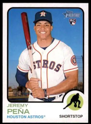 Jeremy Peña 2022 Topps Heritage High Number #629 NM-MT RC baseball card original gloss