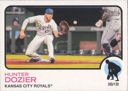 Topps Heritage Hunter Dozier Kansas City Royals MLB Baseball Card #305