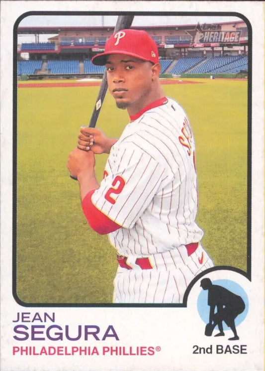 2022 Topps Heritage Jean Segura Philadelphia Phillies MLB Baseball Card #117