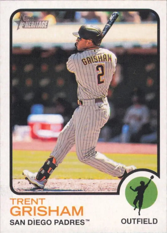 Topps Heritage Trent Grisham San Diego Padres MLB Baseball card #190 collectible item