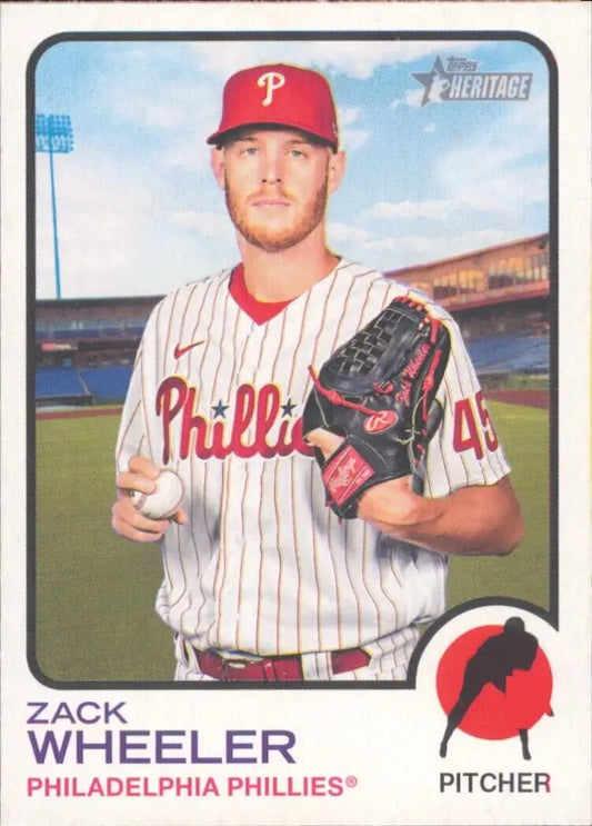 Topps Heritage Zack Wheeler Philadelphia Phillies Baseball Card #333 for collectors