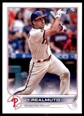 2022 Topps J.T. Realmuto baseball card, Philadelphia Phillies #180, text-align center