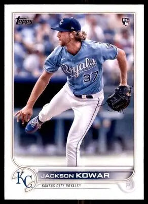 Jackson Kowar Rookie baseball card from 2022 Topps for Kansas City Royals #264