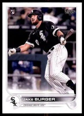 Jake Burger Chicago White Sox rookie card 2022 Topps product #186 text-align center