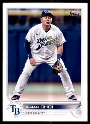 Ji-Man Choi 2022 Topps baseball card for Tampa Bay Rays with text-align center design