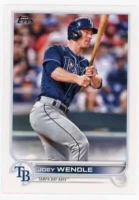 Joey Wendle baseball card from 2022 Topps Tampa Bay Rays #145 text-align center display