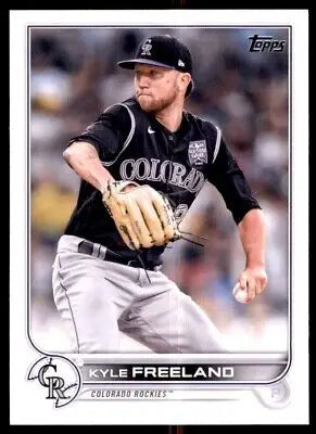 Kyle Freeland baseball card from 2022 Topps Colorado Rockies #169 text-align center