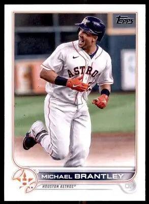 Michael Brantley baseball card 2022 Topps #199 for Houston Astros collectors