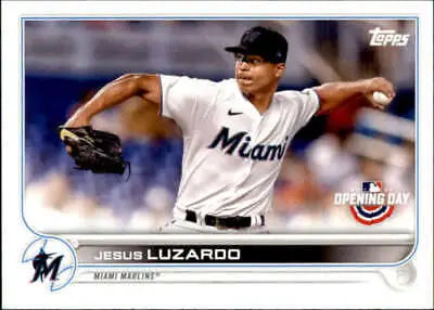 2022 Topps Opening Day #104 Jesus Luzardo NM-MT Marlins original gloss baseball card