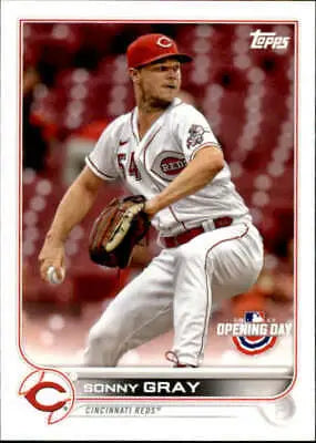 Sonny Gray baseball card 2022 Topps Opening Day NM-MT Reds original gloss finish