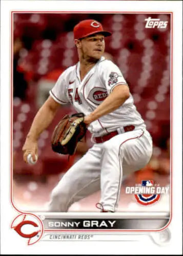 Sonny Gray baseball card 2022 Topps Opening Day NM-MT Reds original gloss collectible