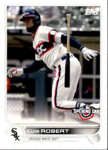 Luis Robert baseball card 2022 Topps Opening Day NM-MT original gloss White Sox