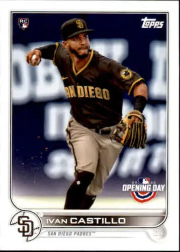 Ivan Castillo baseball card from 2022 Topps Opening Day NM-MT RC Padres original gloss