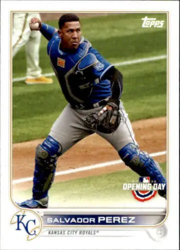 2022 Topps Opening Day Salvador Perez baseball card with original gloss NM-MT Royals