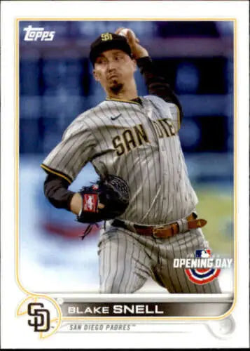 Blake Snell baseball card 2022 Topps Opening Day NM-MT Padres original gloss collectible