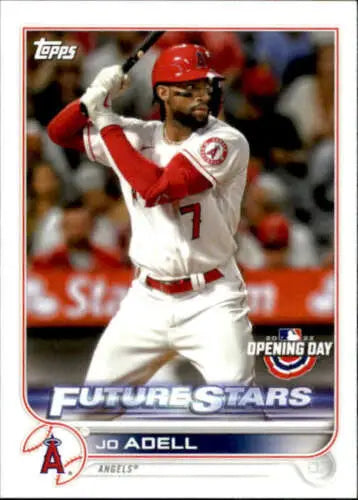 Jo Adell baseball card 2022 Topps Opening Day NM-MT with original gloss Angels design