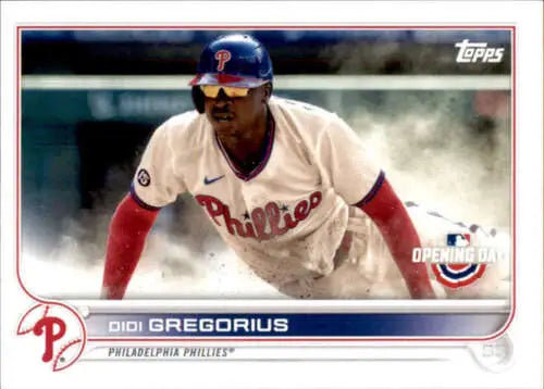 2022 Topps Opening Day Didi Gregorius NM-MT Phillies baseball card with original gloss