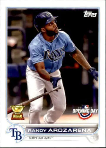 Randy Arozarena baseball card 2022 Topps Opening Day NM-MT original gloss Rays