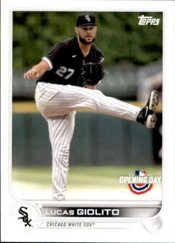 2022 Topps Opening Day #70 Lucas Giolito baseball card with original gloss, White Sox