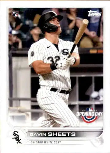 Gavin Sheets baseball card 2022 Topps Opening Day NM-MT RC with original gloss finish