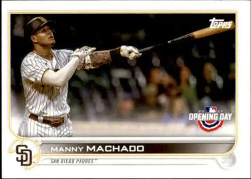 Manny Machado baseball card 2022 Topps Opening Day NM-MT original gloss Padres ID:41845