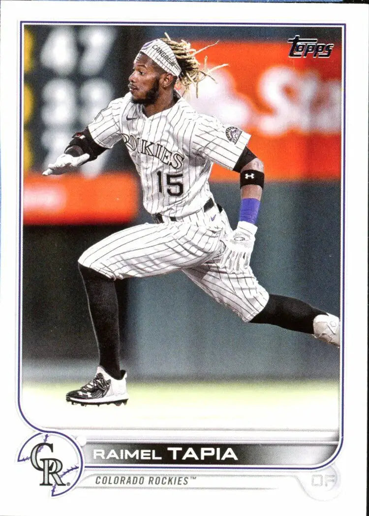 2022 Topps Raimel Tapia Baseball Card Colorado Rockies MLB #46 Base for collectors