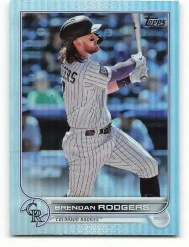 2022 Topps Rainbow Foil #232 Brendan Rodgers baseball card with original gloss finish