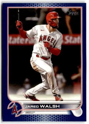 Jared Walsh baseball card 2022 Topps Royal Blue NM-MT Angels with original gloss