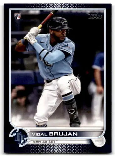 Vidal Brujan baseball card from 2022 Topps Royal Blue #25 NM-MT RC Rookie Rays