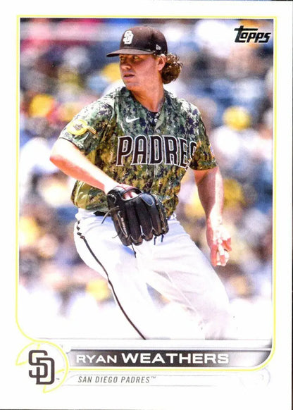 Topps Ryan Weathers baseball card featuring San Diego Padres MLB #70 Base design