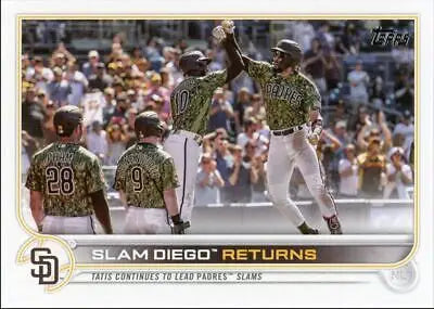 2022 Topps Slam Diego Returns San Diego Padres #125 baseball card display