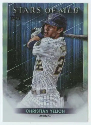 2022 Topps Stars of MLB #SMLB-11 Christian Yelich baseball card with original gloss finish