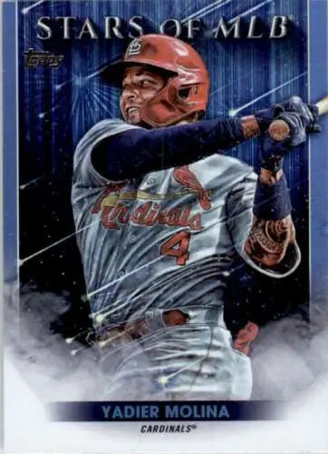 Yadier Molina baseball card from 2022 Topps Stars with original gloss and NM-MT condition